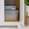 IRIS® Stack & Pull™ Clear Storage Box with Gray Lid